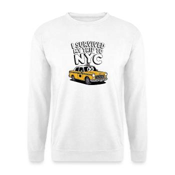 Ich habe meine Reise nach New York überlebt - Unisex Pullover - Weiß - Vorne