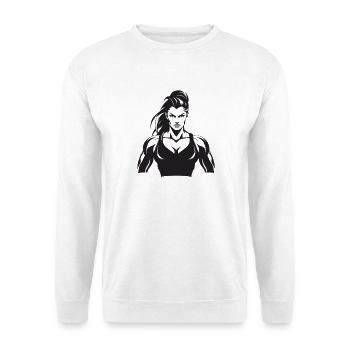 Muscles féminins - Sweat-shirt Unisexe - blanc - Devant