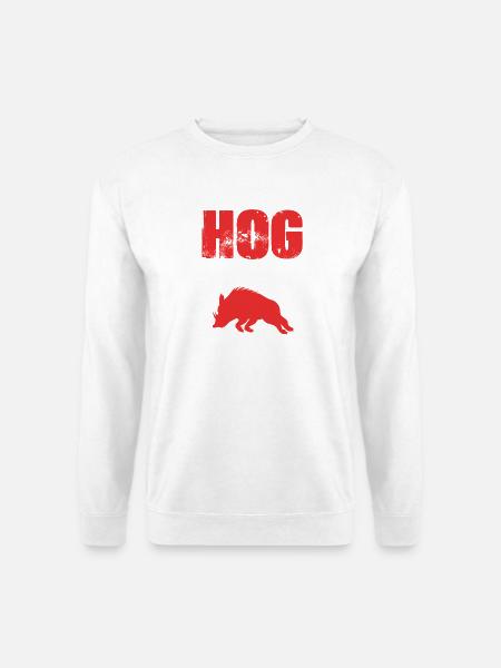 Wildschwein Jagd - Unisex Pullover - Weiß