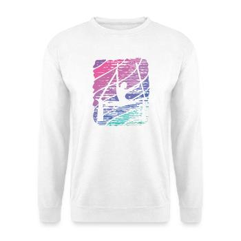 Vertikaltuch Vintage Luftakrobatik Aerial Silk - Unisex Pullover - Weiß - Vorne