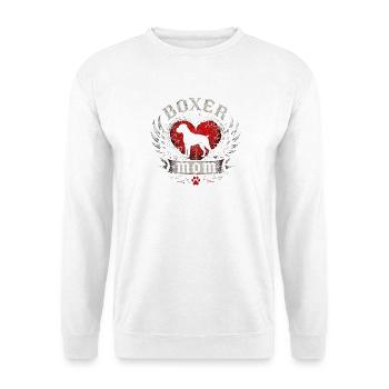 Boxer Heart Wing Emblem - Unisex Sweatshirt - white - Front