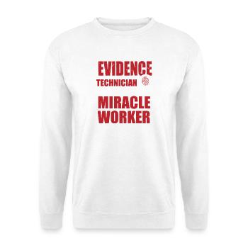 forensischer wissenschaftler kriminologie - Unisex Pullover - Weiß - Vorne