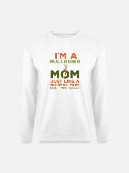 cowboy western rodeo mutter mama reiten - Unisex Pullover - Weiß