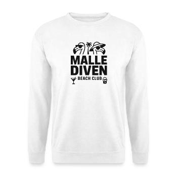 Malle Diven Beach Club Flamingo Mallorca Party - Unisex Sweatshirt - white - Front