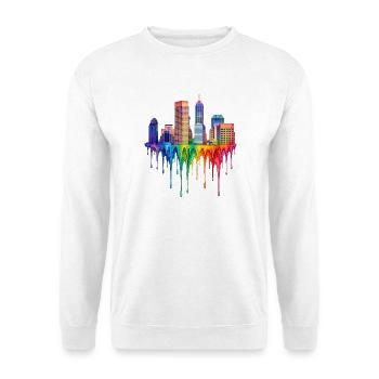Indianapolis Indiana Dripping Paint - Unisex Sweatshirt - white - Front