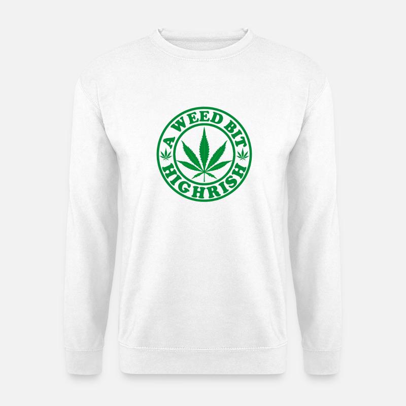 Weed Christmas Circle - Unisex Pullover - Weiß