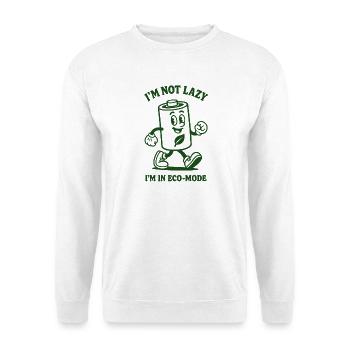 Not lazy | Eco Mode Humor - Unisex Sweatshirt - white - Front
