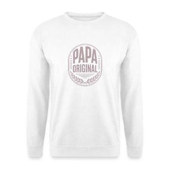 Papa Original Fête des Pères - Sweat-shirt Unisexe - blanc - Devant