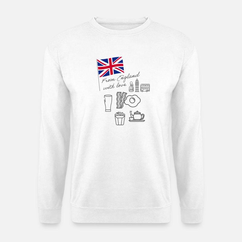 EXANGLIA - Unisex Sweatshirt - white