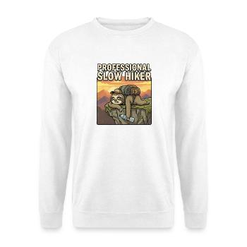 Randonneur lent professionnel - Sweat-shirt Unisexe - blanc - Devant