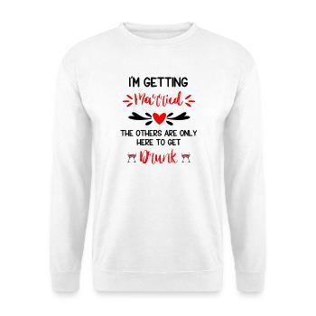 Bride's Getting Married Humor - Unisex Sweatshirt - white - Front