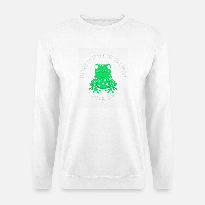 Toxic Frog Courage Rejection - Unisex Sweatshirt - white