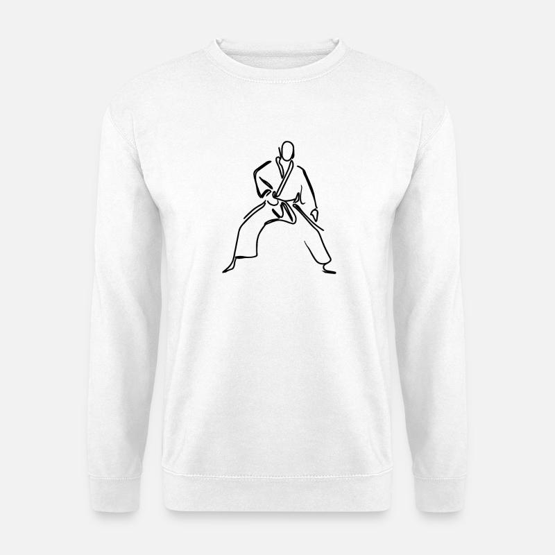Judo Sketch - Unisex Sweatshirt - white