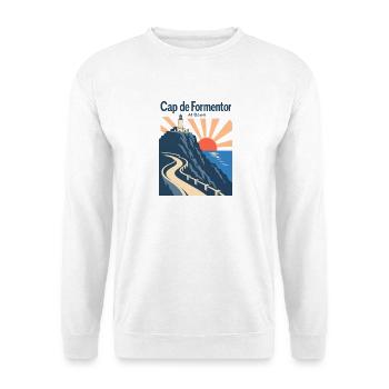 Cap de Formentor Dawn Road Cycling Mallorca Ride - Unisex Pullover - Weiß - Vorne