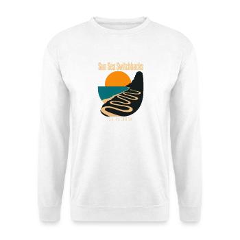 Mallorca Road Cycling Sa Calobra Sun Sea Switchbac - Unisex Sweatshirt - white - Front