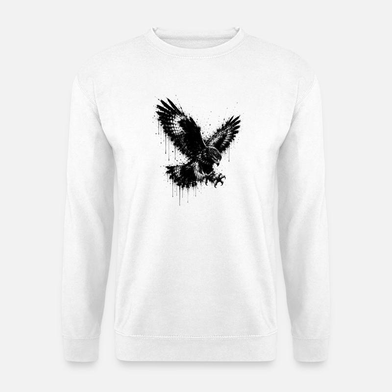 Eagle splatter - Unisex Sweatshirt - white