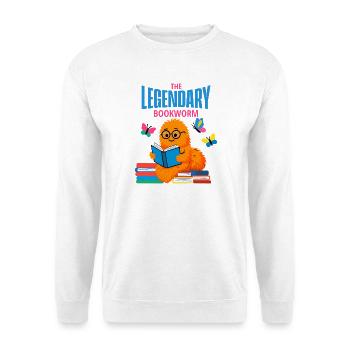 Rat de bibliothèque légendaire, le héros de la lecture - Sweat-shirt Unisexe - blanc - Devant