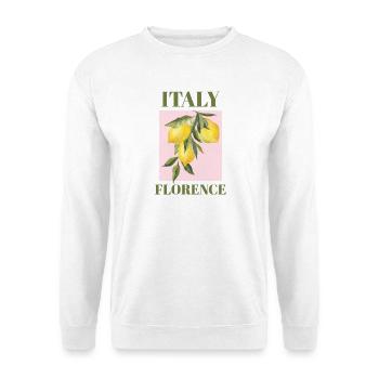 Italien Florenz Urlaub Strand Zitronen Reise - Unisex Pullover - Weiß - Vorne
