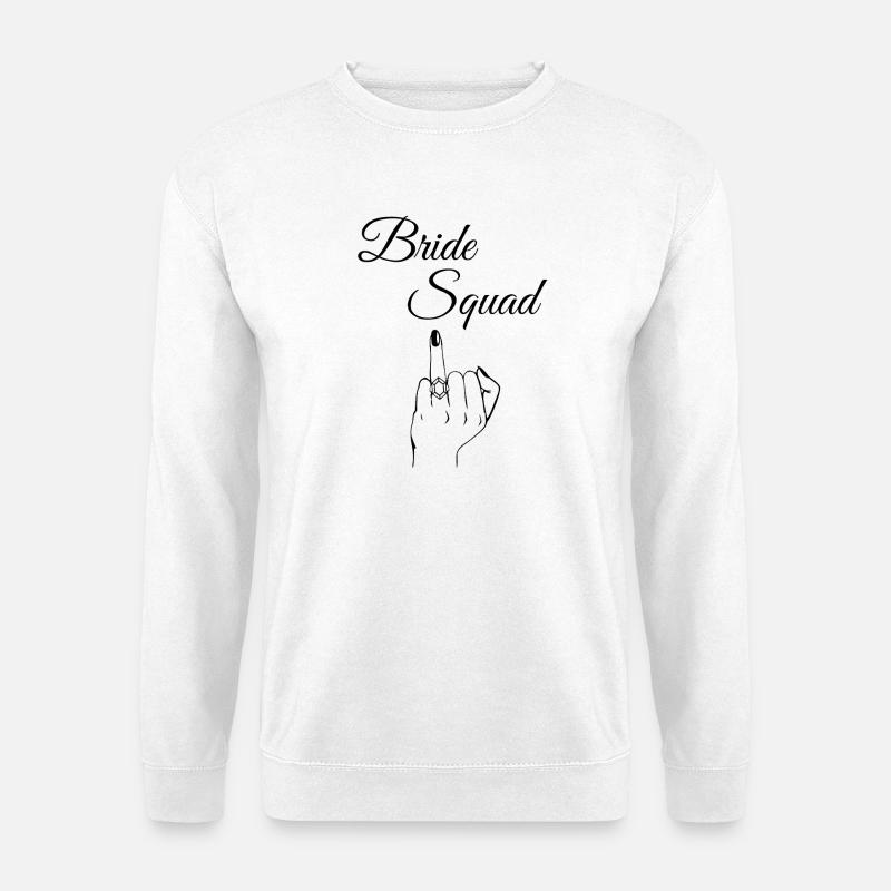 Edgy Bride Squad - Unisex Pullover - Weiß