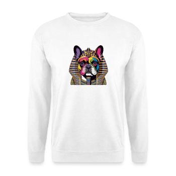 Pharaoh Dog Rainbow Portrait - Unisex Sweatshirt - white - Front