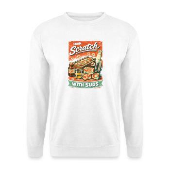 From the ground up | Soap Boiling DIY - Unisex Sweatshirt - white - Front