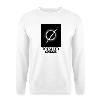 Totality checked | Eclipse - Unisex Sweatshirt - white - Front