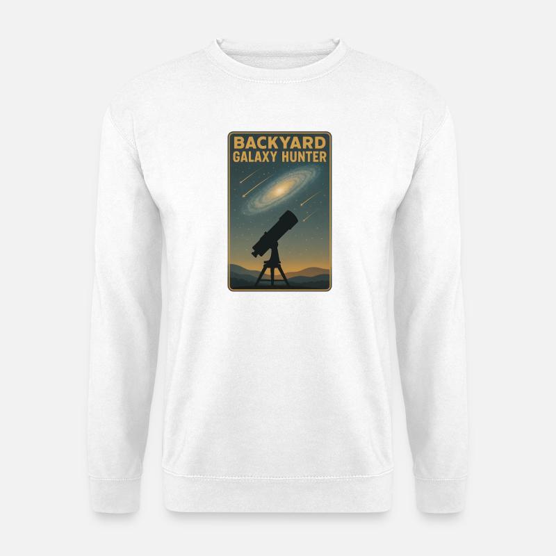 Backyard Galaxy Hunter | Astronomy - Unisex Sweatshirt - white