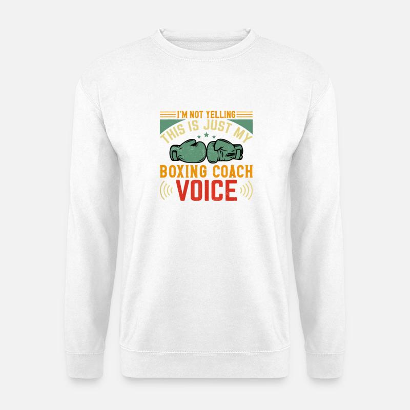 Coach de boxe Voice Tee - Sweat-shirt Unisexe - blanc