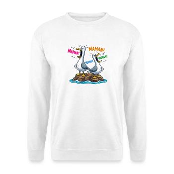 Mama Seagulls Humor Mother's Day - Unisex Sweatshirt - white - Front
