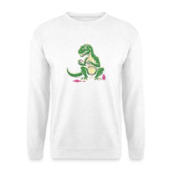 Dino Nagellack Chaos - Unisex Pullover - Weiß - Vorne