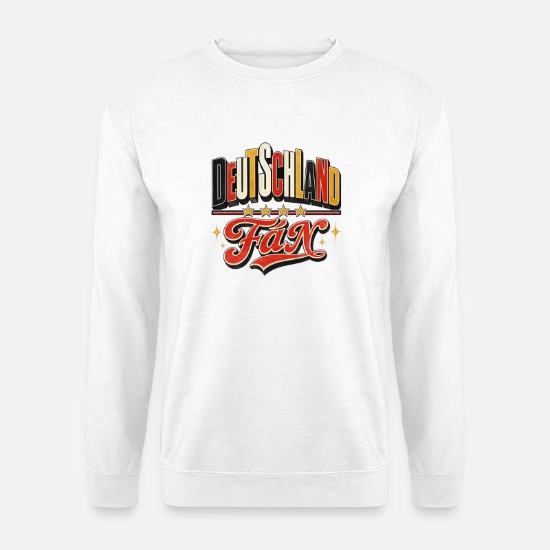 DeutschlandFan Retro Schriftzug - Unisex Pullover - Weiß