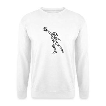 Volleyball player - Unisex Sweatshirt - white - Front