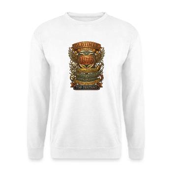 Oldtimer 1976 Geburtstag Retro Steampunk - Sweat-shirt Unisexe - blanc - Devant