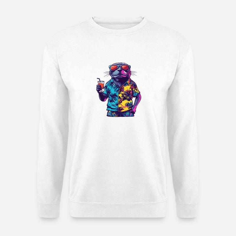 Robbe Comic Sommer - Unisex Pullover - Weiß