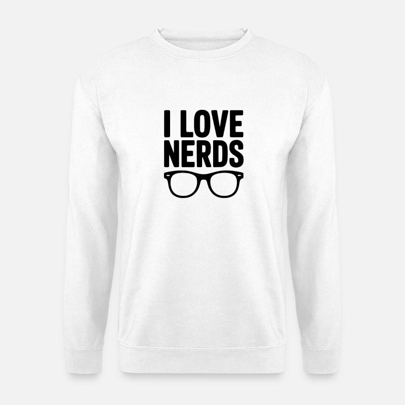 J’adore les nerds - Sweat-shirt Unisexe - blanc