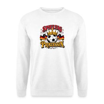 Spieltag Prinzessin Fußballglanz - Unisex Pullover - Weiß - Vorne