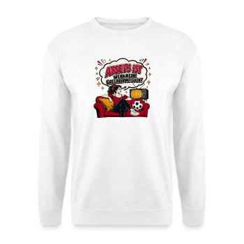 Abseits ist Retro Couch Pop-Art - Unisex Pullover - Weiß - Vorne