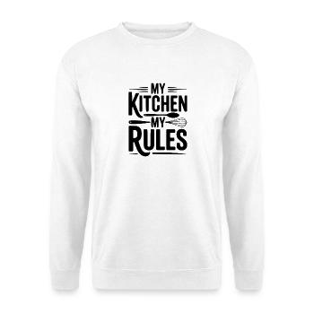 Meine Küche Meine Regeln - Unisex Pullover - Weiß - Vorne