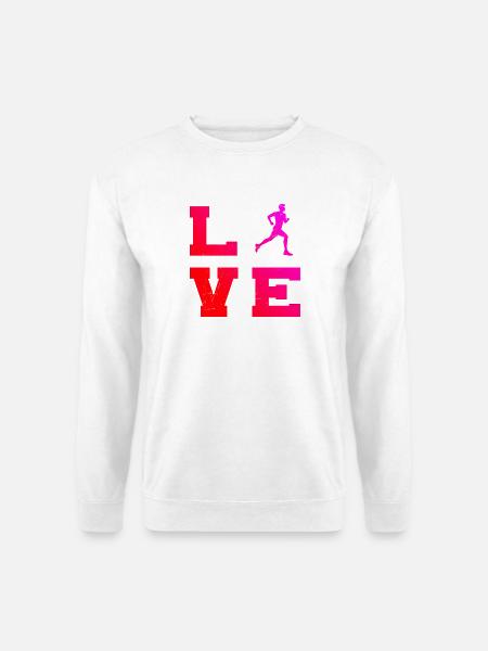 Geschenkidee für einen Running mit Running - Unisex Pullover - Weiß
