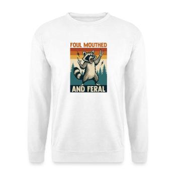 Trash Panda Raccoon - Unisex Sweatshirt - white - Front