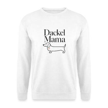 Dackel Mama Dachshund Dog Mom Gift for Sausage Dog - Unisex Pullover - Weiß - Vorne
