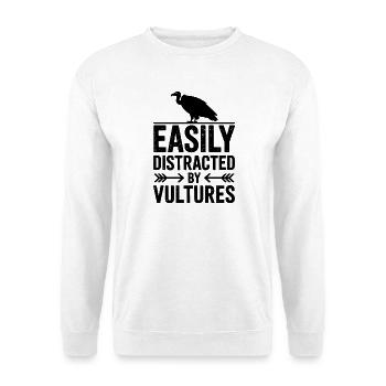 Vulture Sayings Vulture Funny Vulture Gift - Unisex Sweatshirt - white - Front