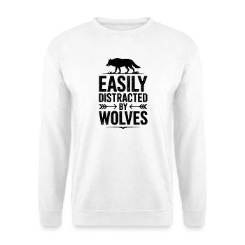 Wolves Sayings Wolf Funny Wolves Gift - Unisex Sweatshirt - white - Front