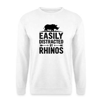 Paroles des rhinocéros : Don drôle de rhinocéros - Sweat-shirt Unisexe - blanc - Devant