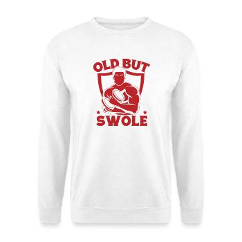 Fitness Motivation Bodybuilder Old But Swole Gym - Unisex Pullover - Weiß - Vorne