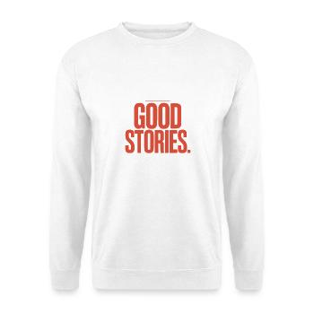 Bad Choices Make Good Stories Festival Party Reise - Unisex Pullover - Weiß - Vorne - Alina (178cm) & Michal (187cm)