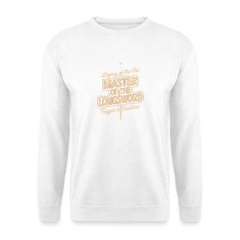 Meister des Langschwerts: Legende der Kunst - Unisex Pullover - Weiß - Vorne - Alina (178cm) & Michal (187cm)
