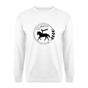 Vaulting Flank: Volti Equestrian Compulsory Exercise - Unisex Sweatshirt - white - Front