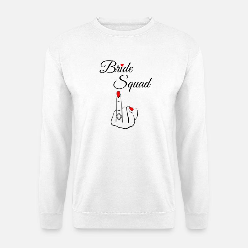 Freche Braut-Trupp-Matching - Unisex Pullover - Weiß