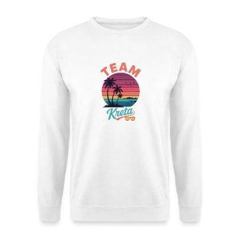 Équipe Crète - Sweat-shirt Unisexe - blanc - Devant
